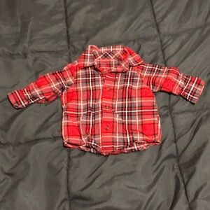Plaid Buttondown Christmas Shirt 3M
